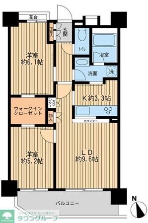 レジデンス八王子明神町の物件間取画像